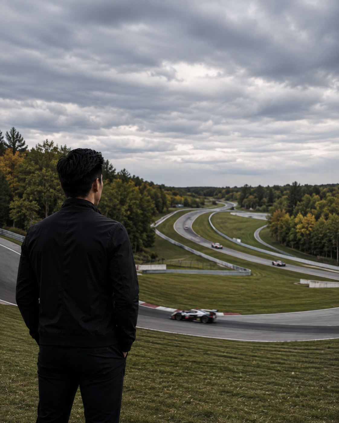 Kenneth Sek standing at Canadian Tire Motorsport Park